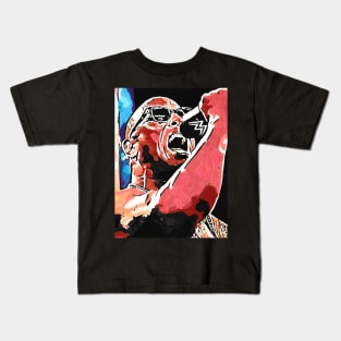 THE ROCK HOLLYWOOD BLOODLINE WWE wrestling Painting Kids T-Shirt